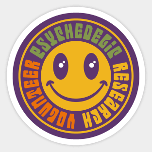 Psychedelic Research Volunteer Sticker